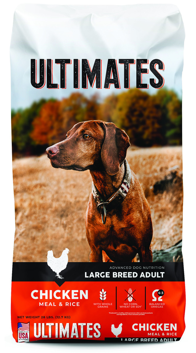 Ultimates Large Breed Adult Chicken & Rice 28lbs