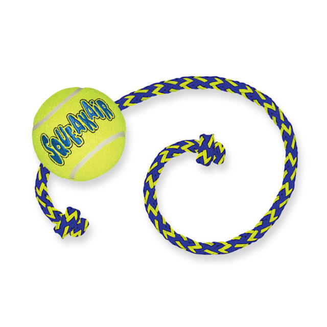 Kong SqueakAir Ball w/ Rope MD
