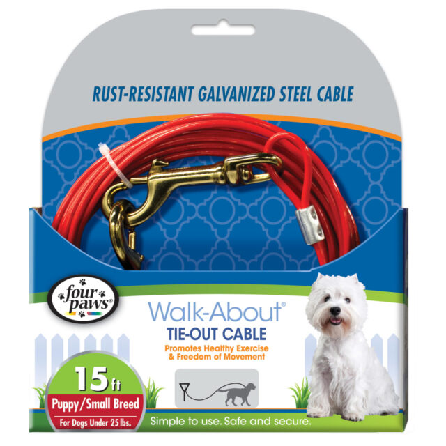 Dog tie-out cable ltweight 15#