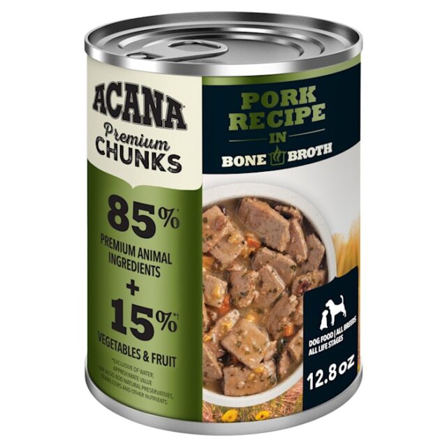 Acana Premium Chunks Pork Recipe in Bone Broth 12.8oz