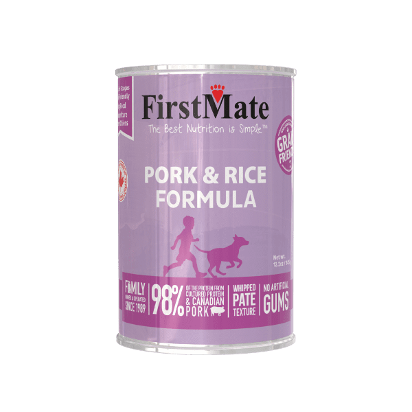 FirstMate Grain Friendly Pork & Rice Formula 12.2oz