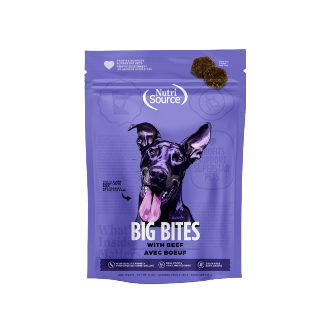 NutriSource Big Bites Beef 14oz