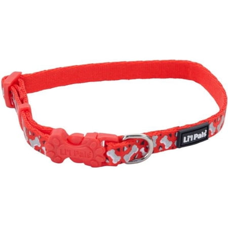 Lil Pals Collar Red Bones SM