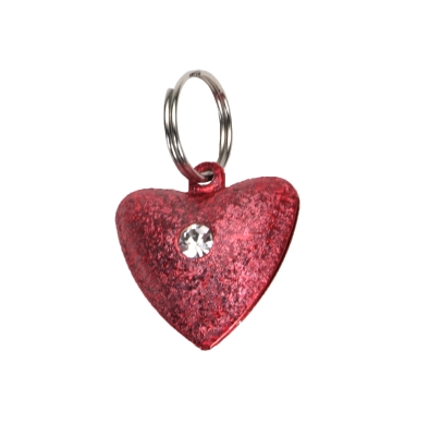 Coastal Red Heart Frosted Bell