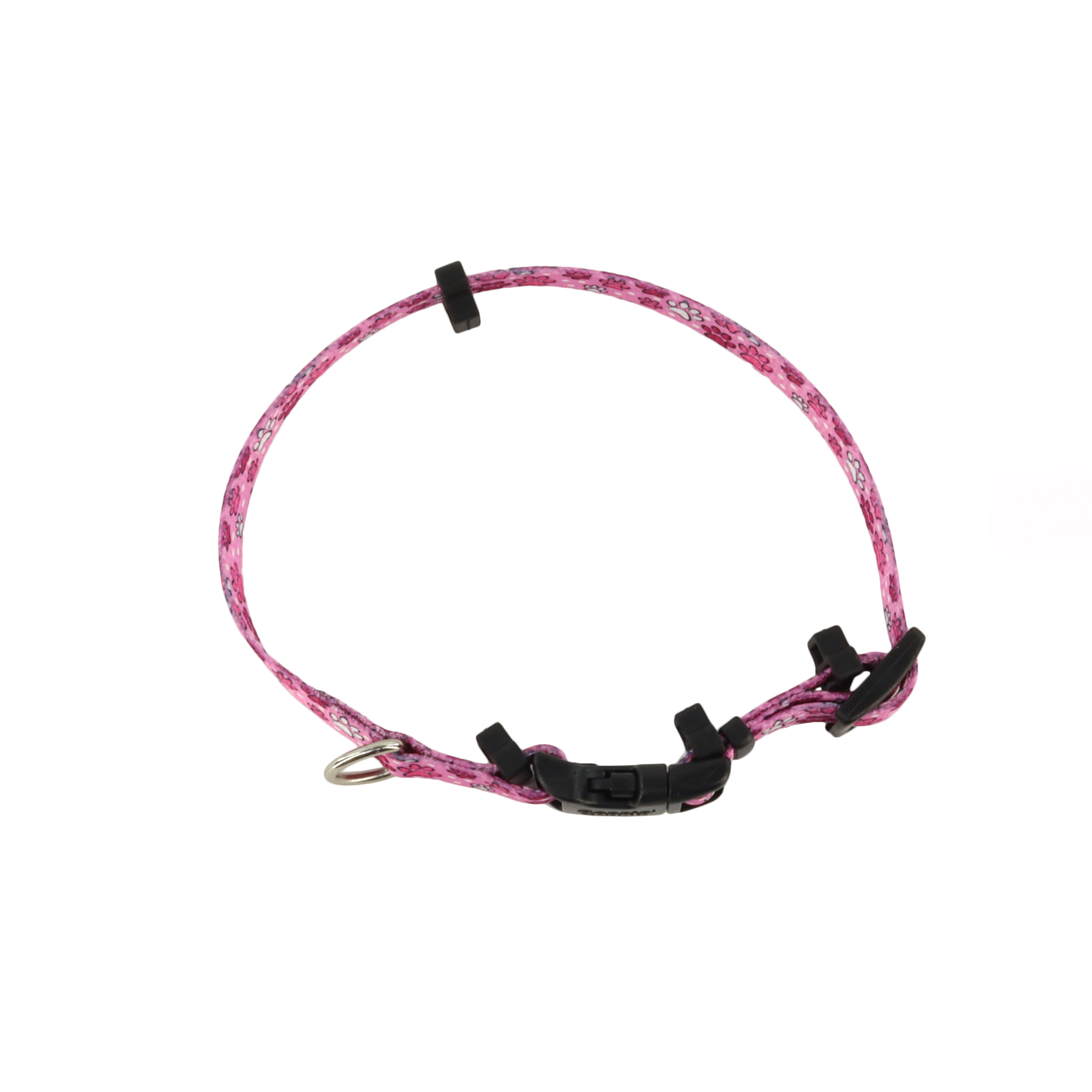 Hide-Away Collar Pink Paw SM