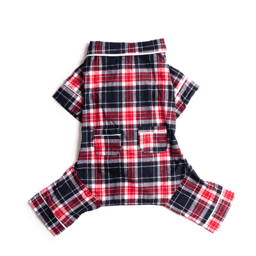FabDog PJ Flannel BLU/RED 32"