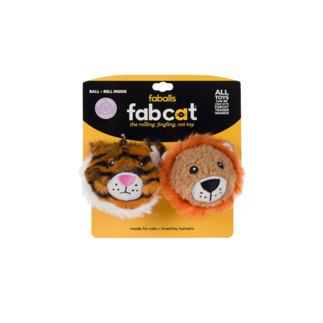 FabCat Faball Lion/Tiger 2pk