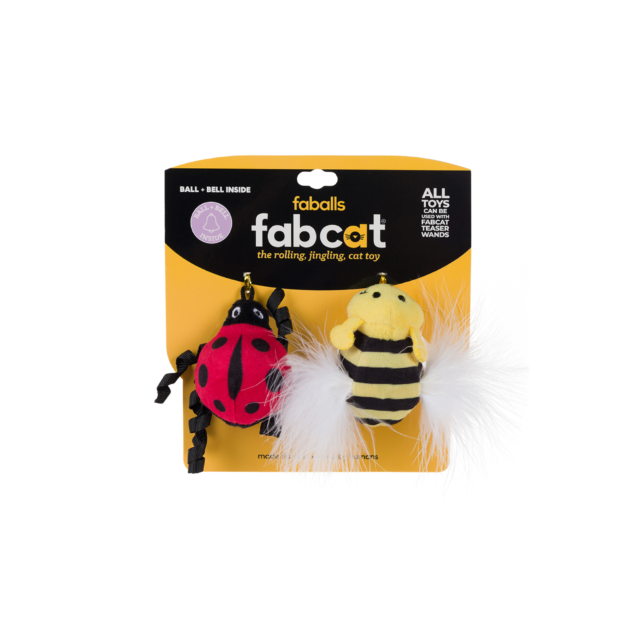 FabCat Faball Ladybug/Bee 2pk