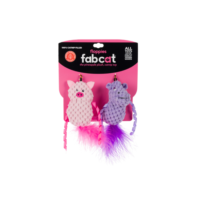 FabCat Floppy Hippo/Pig 2pk