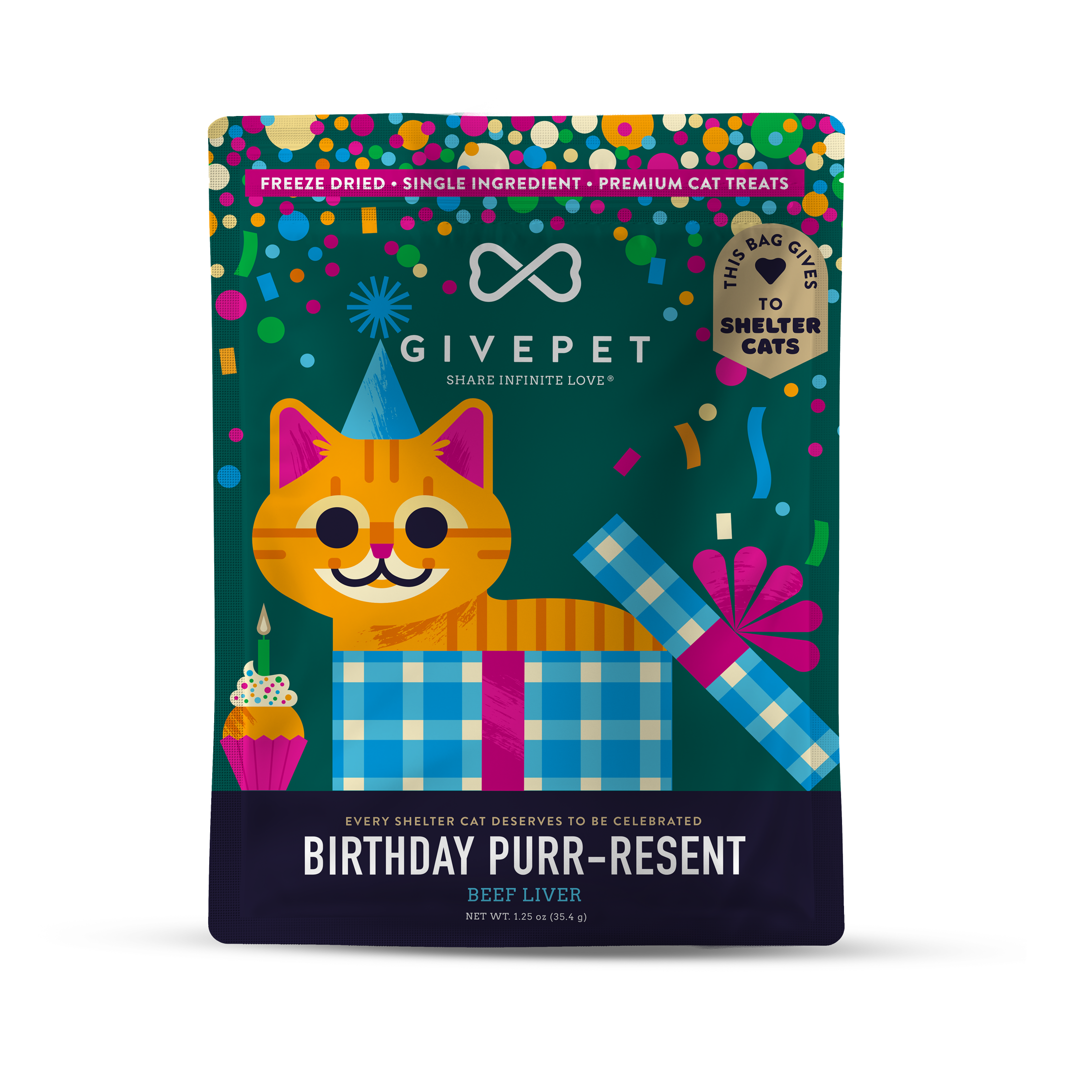 GivePet Bday Purr-resent 1.25oz