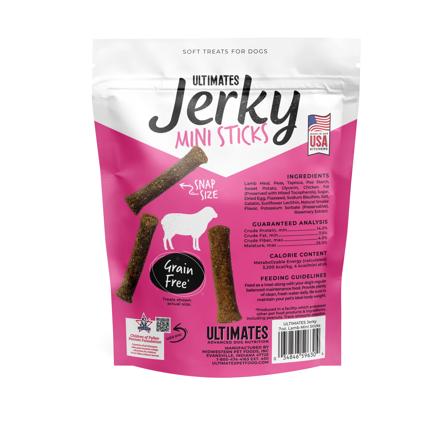 Ultimates Lamb Jerky Sticks 7oz - Image 2