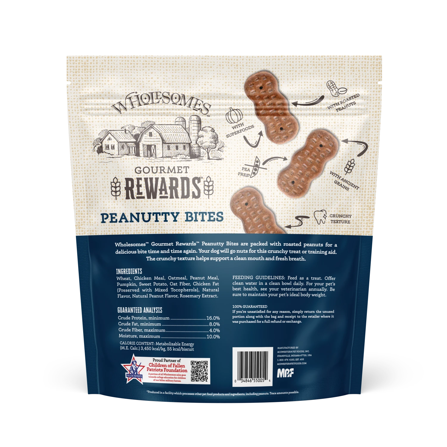Wholesomes Peanutty Bites 3lbs - Image 2