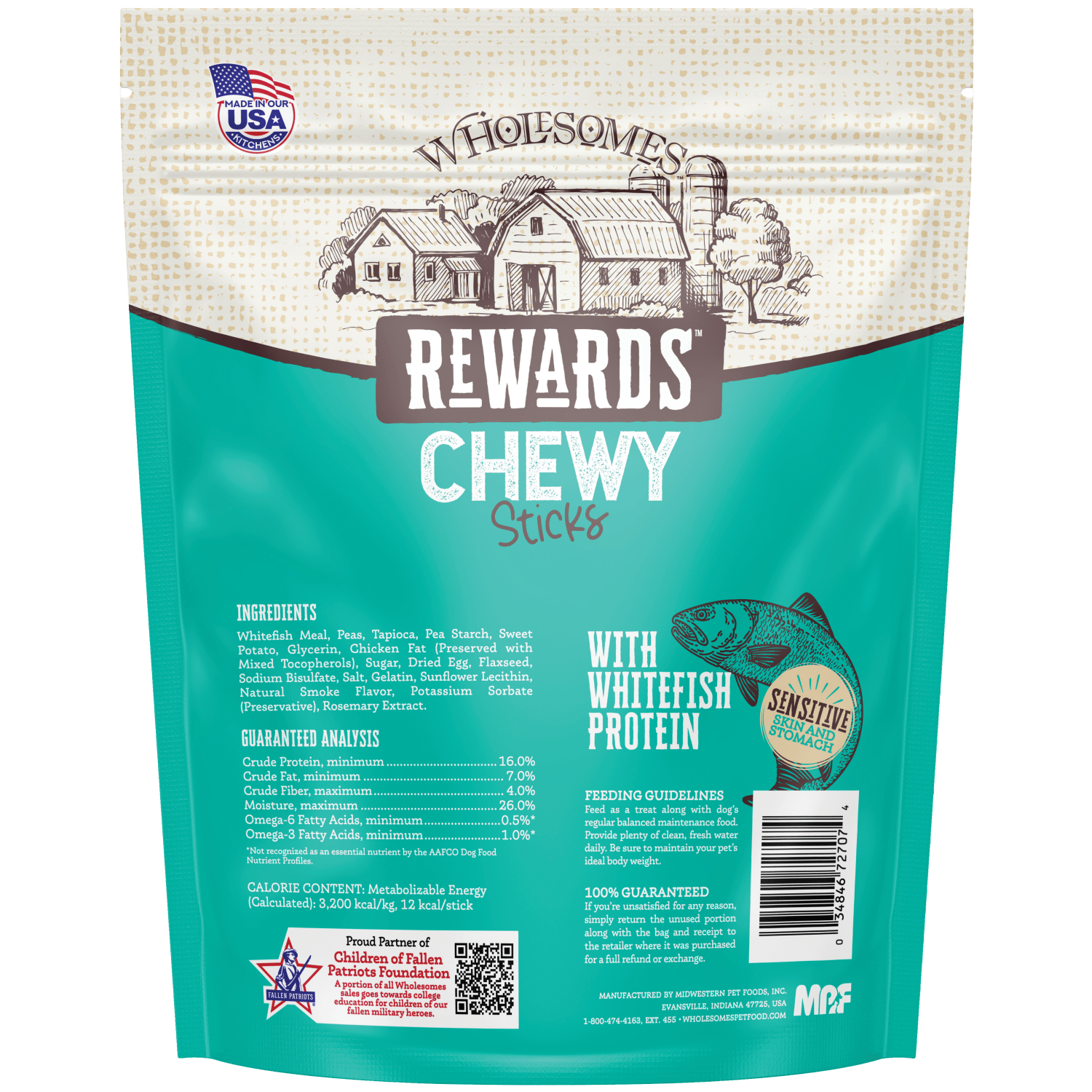 Wholesomes Chewy Sticks Fsh 25oz - Image 2