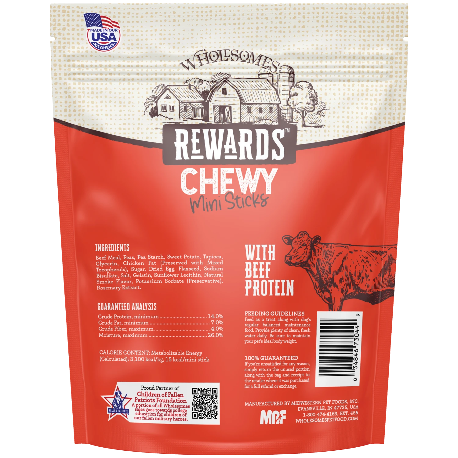 Wholesomes Chewy Sticks Beef 7oz - Image 2