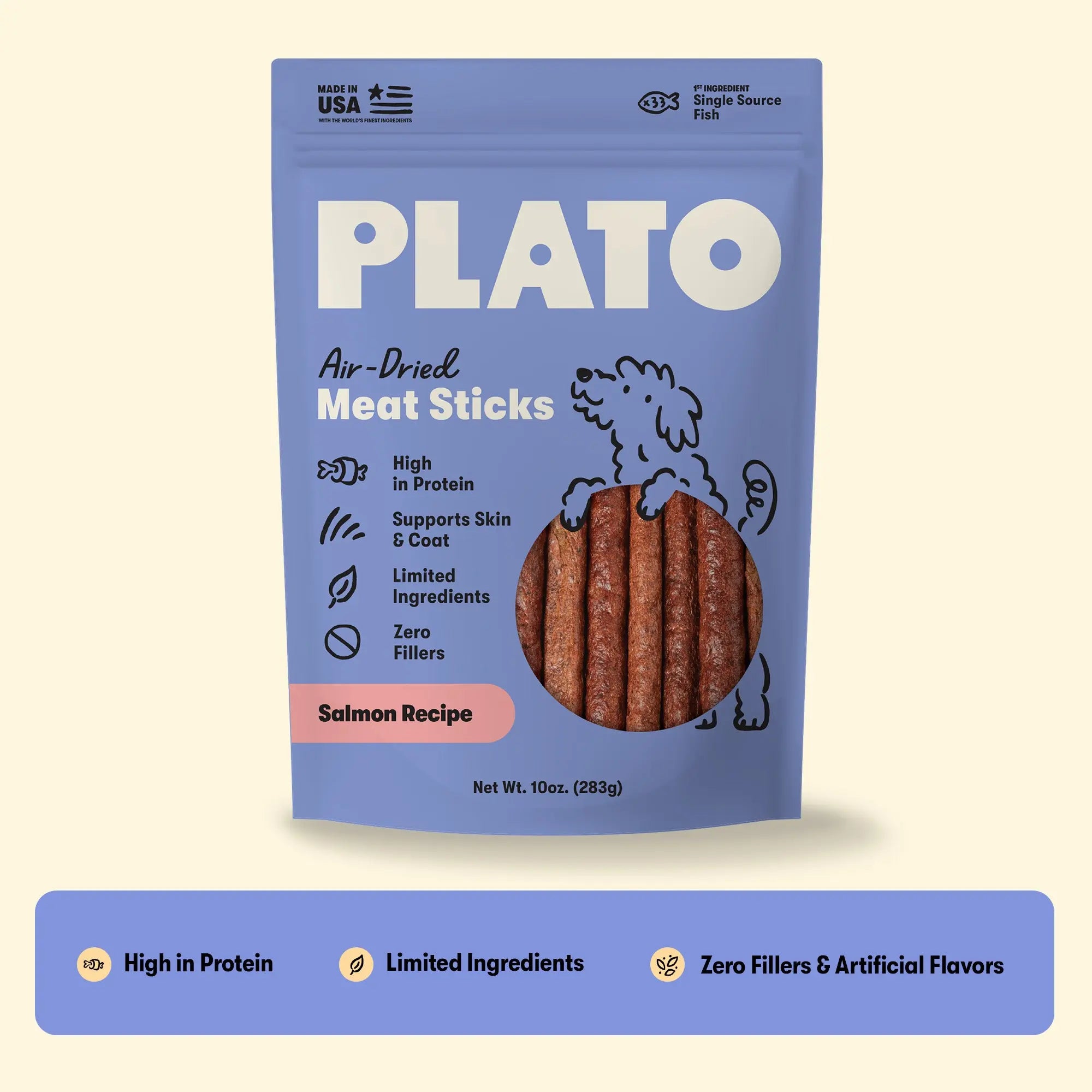 Plato Thinker Stick Salmon 10oz
