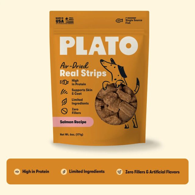 Plato Orig Salmon Strips 3oz