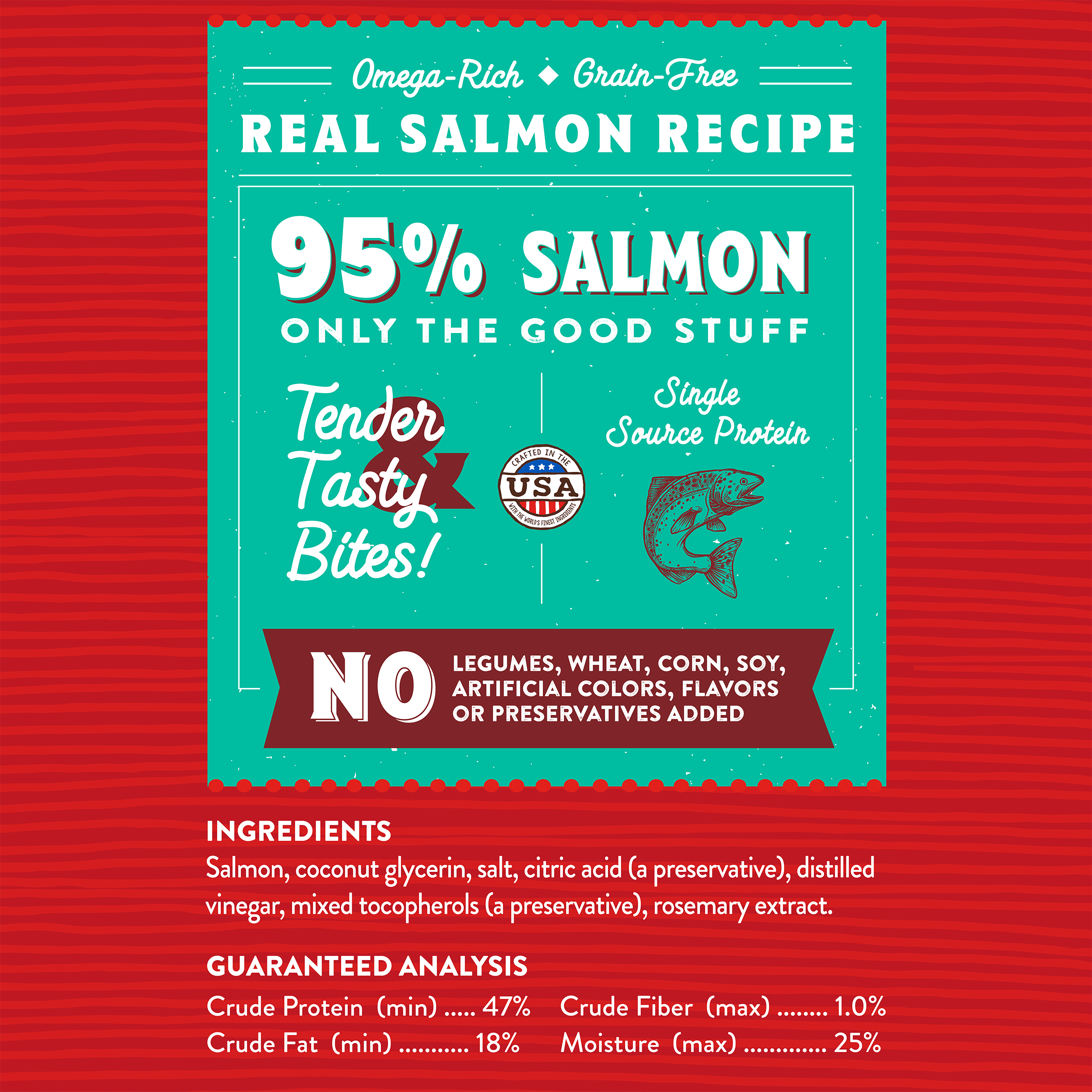 S&C Just Jerky Bites Salmon 6oz - Image 2