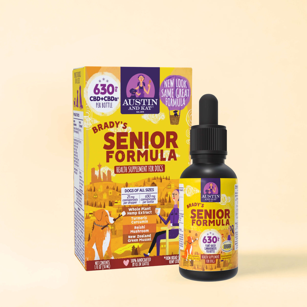 Austin&Kat Senior CBD Oil 1oz