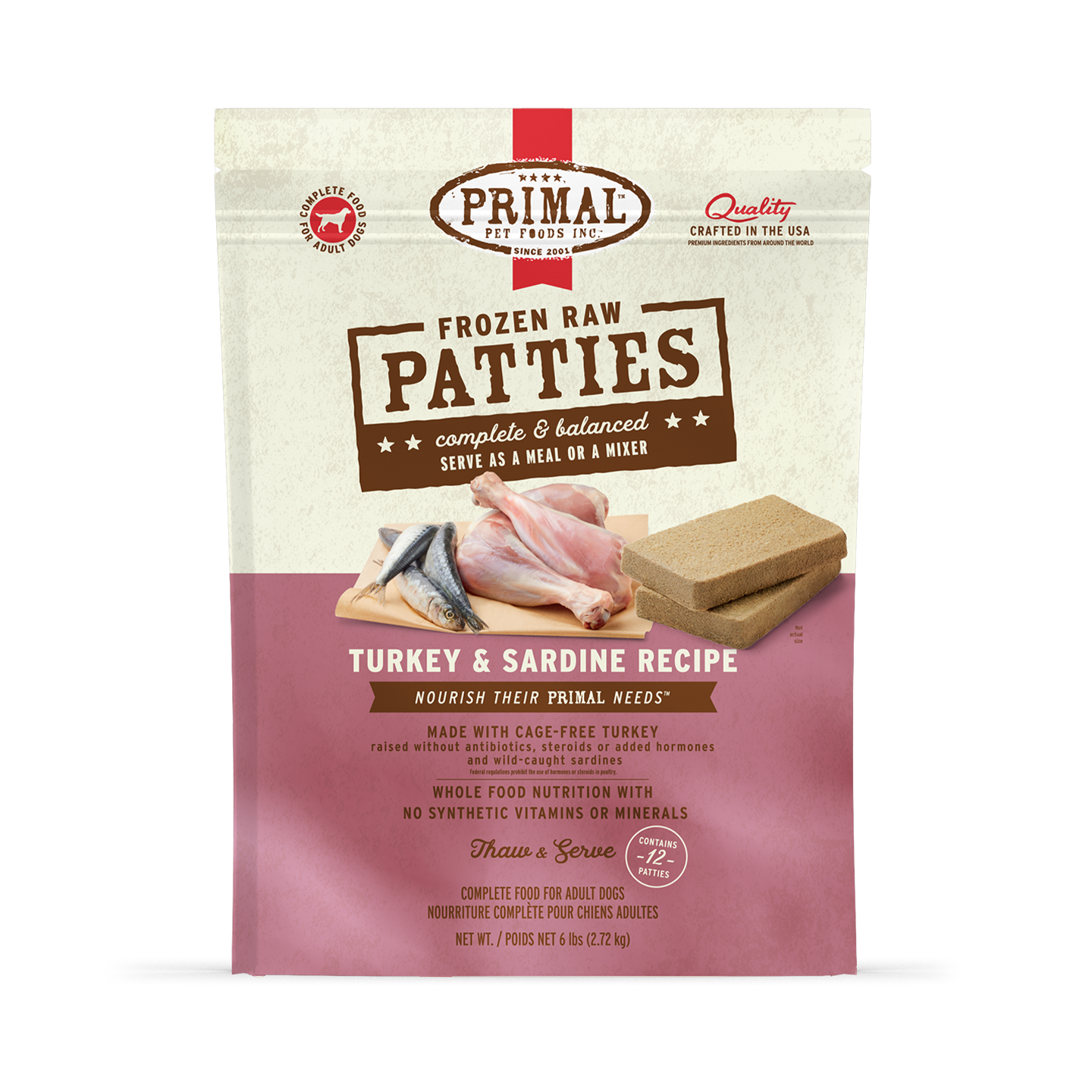 Primal Patties Turkey 6#