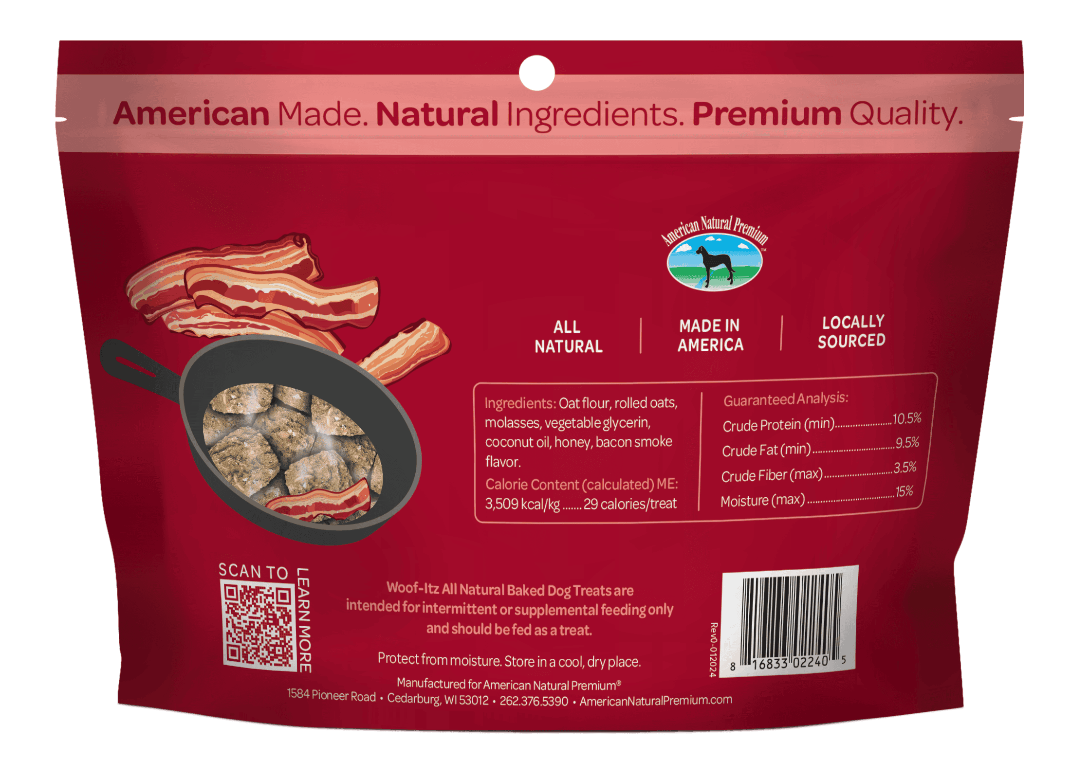 ANP Woof-itz Sizzlin' Bacon 8oz - Image 2