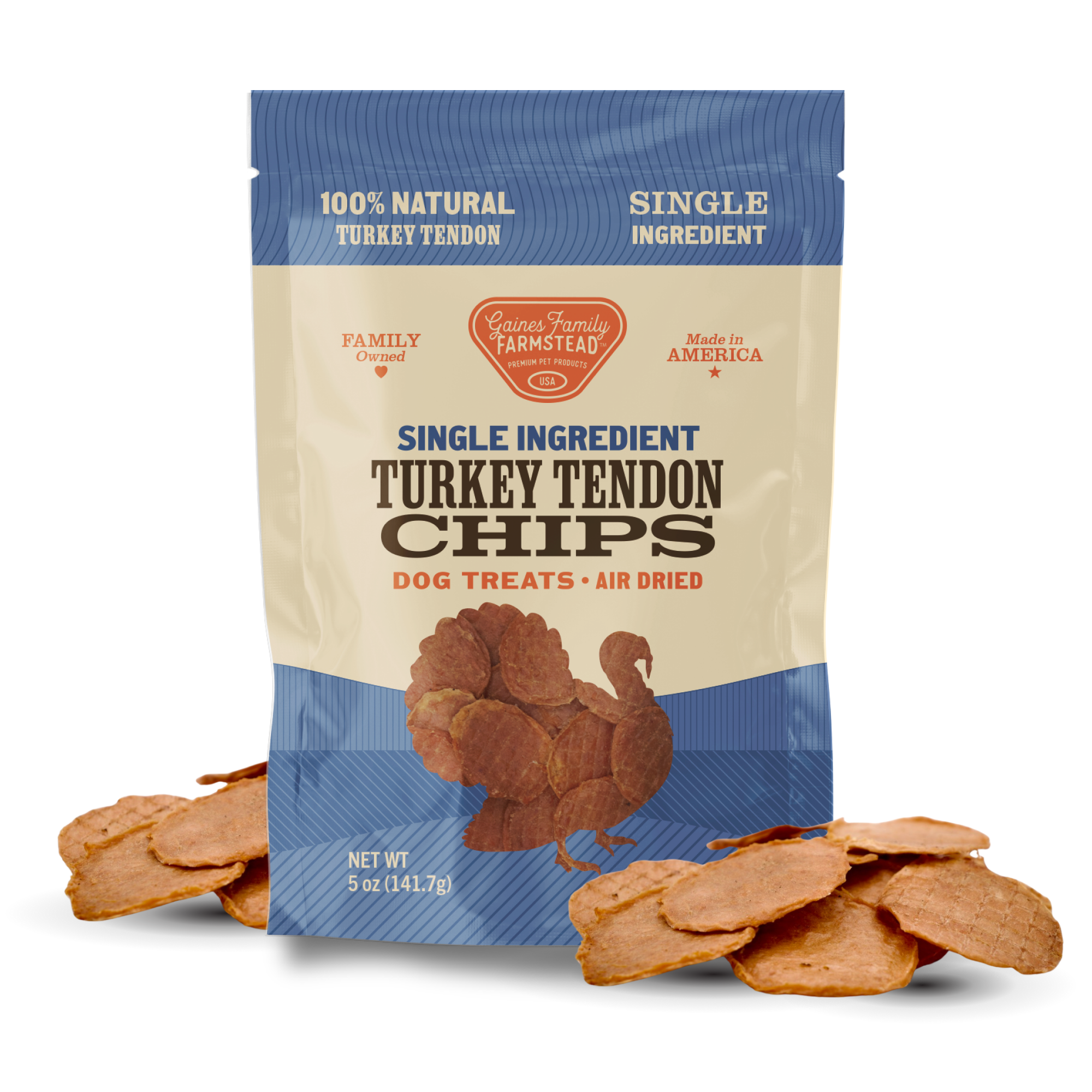 Gaines Turkey Tendon Chips 5oz