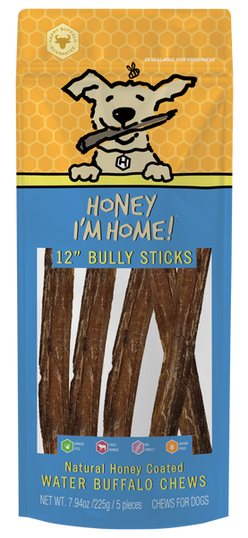 Honey Buffalo Bully Sticks 12"