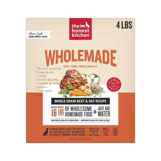 The Honest Kitchen Wholemade Dehydrated Whole Grain Beef Recipe