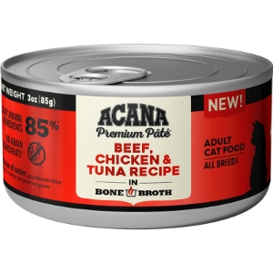Acana Premium Pate Beef, Chicken & Tuna 3oz
