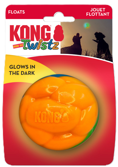 Kong Twistz High-Viz Ball LG