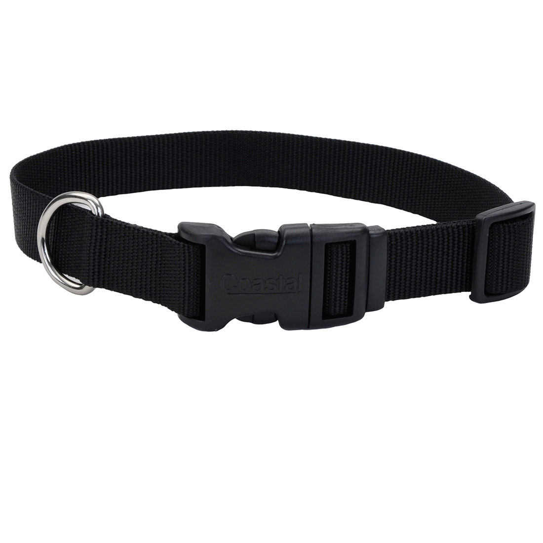 Coastal Buckle Collar BLK 12"