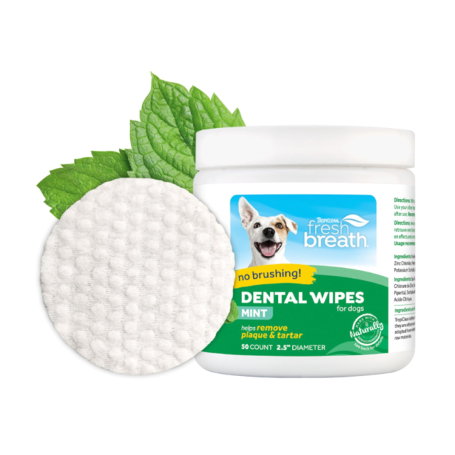 Tropiclean Mint Dental Wipe 50ct