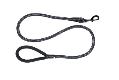 Alcott Rope Leash Black w/ Tube