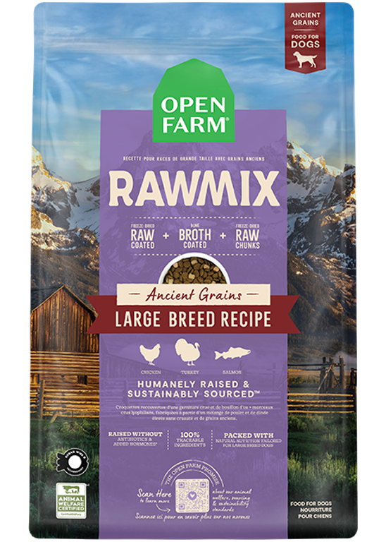 Open Farm Rawmix Large Breed & Ancient Grains Recipe 20lbs