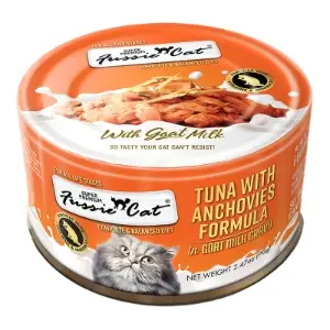 Fussie Cat Premium Tuna with Anchovies in Goat Milk 2.47oz