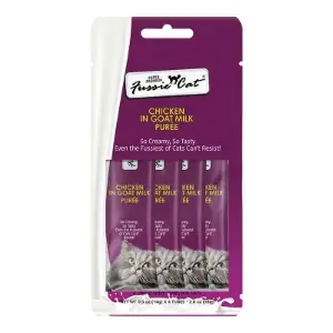 Fussie Cat Chicken in Goat Milk Puree 4ct