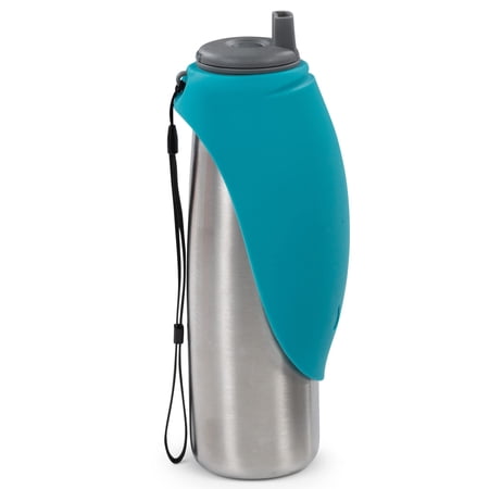 MessyMutts Blue Water Bottle 24z