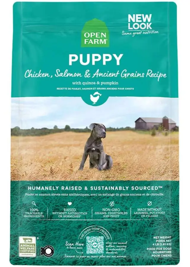 Open Farm Puppy Chicken, Salmon & Ancient Grains Recipe