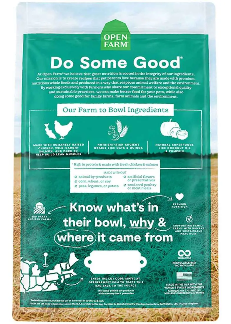 Open Farm Puppy Chicken, Salmon & Ancient Grains Recipe - Image 2