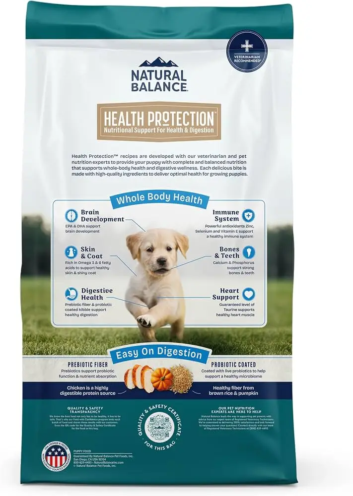 Natural Balance Health Protection Puppy Chicken, Brown Rice & Pumpkin Recipe - Image 2