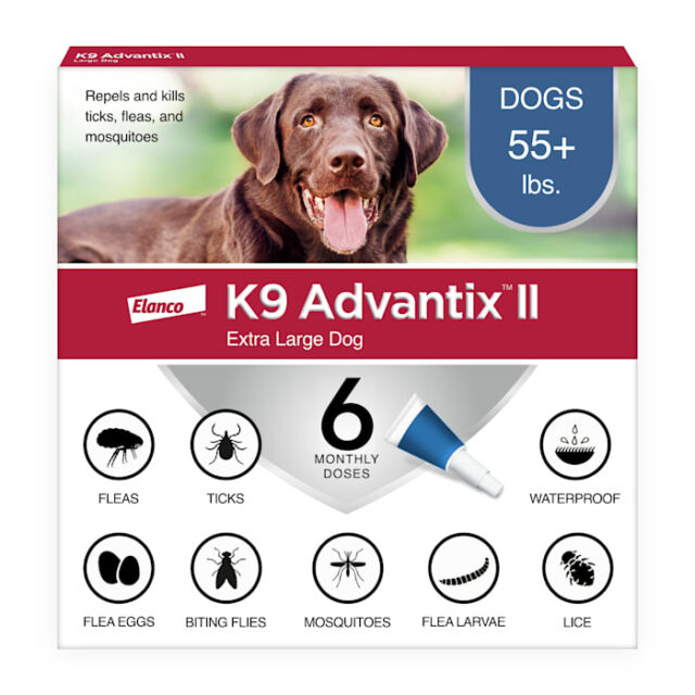 K9 ADVANTIX II 55lbs+ 6pk