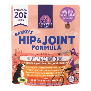 Austin & Kat Hip & Joint Formula CBD Chews 20mg