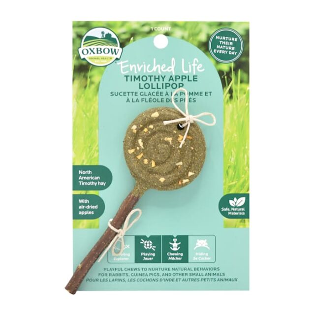 Oxbow Timothy Apple Lollipop