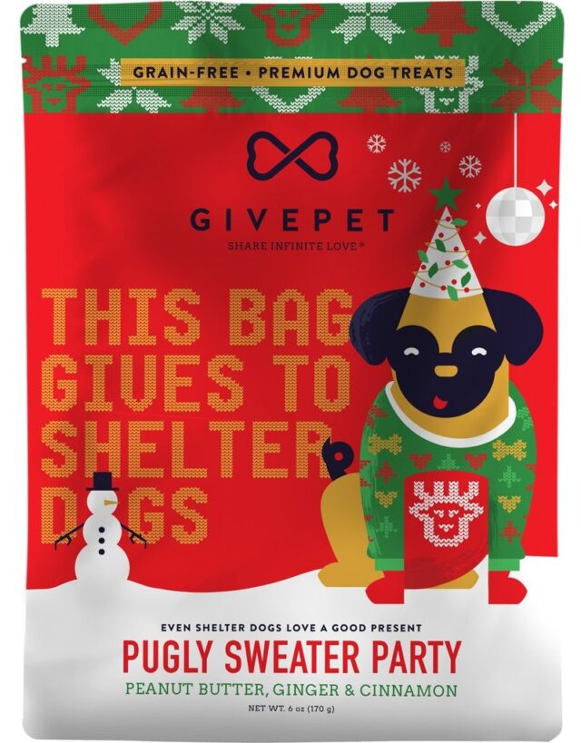 GivePet Pugly Sweater Party 6oz
