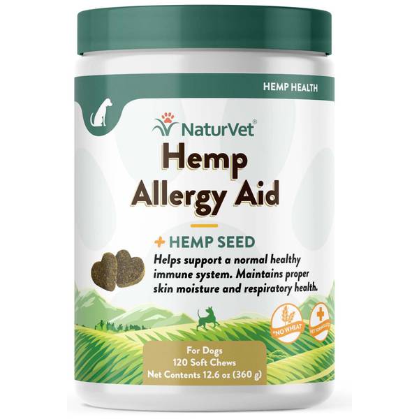 NaturVet Hemp Allergy Aid 120ct