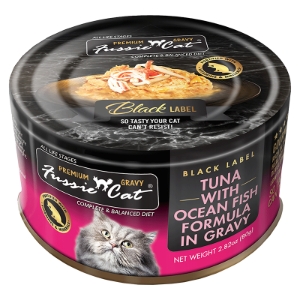 Fussie Cat Tuna with Ocean Fish in Gravy 2.82oz