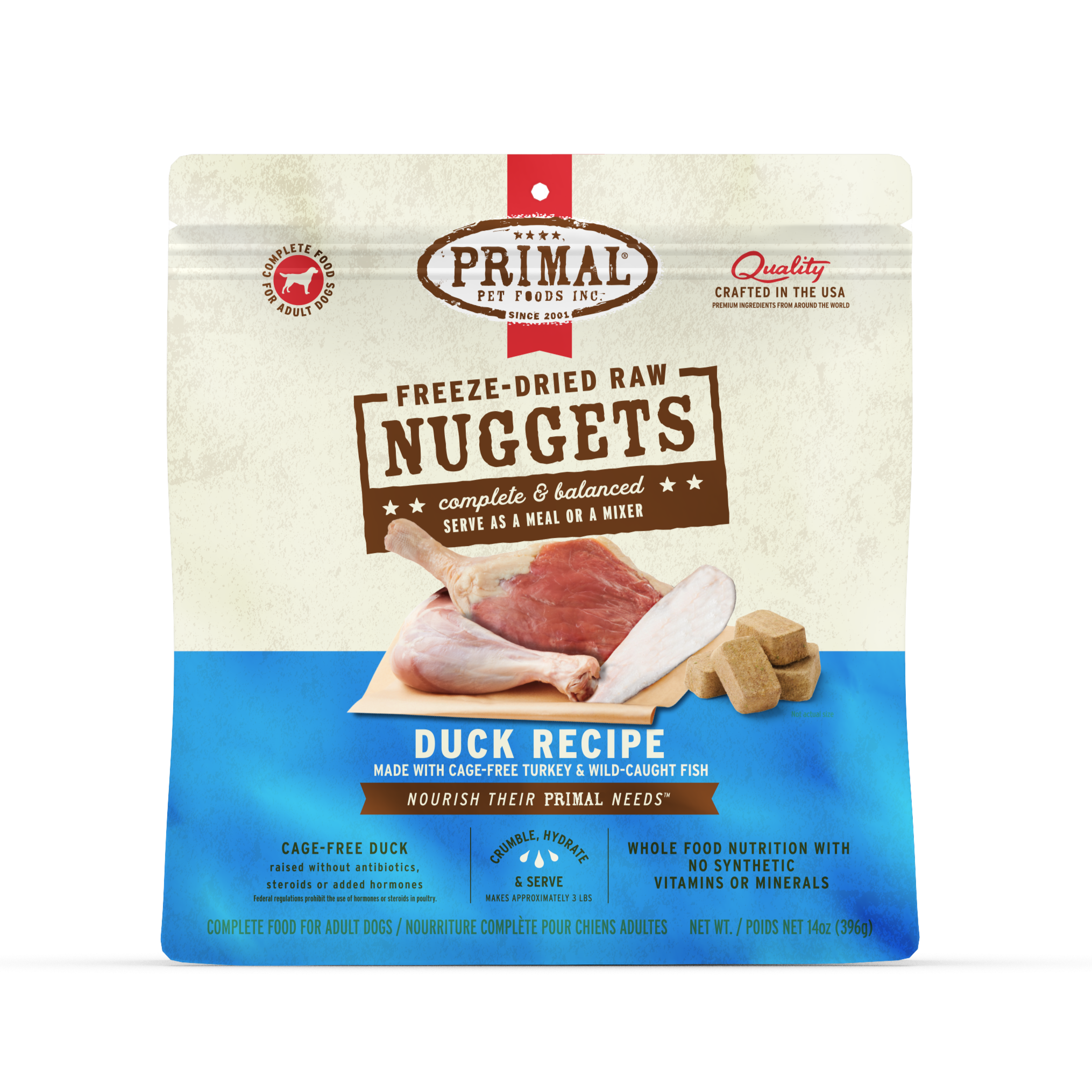 Primal FD Nuggets Duck 14oz