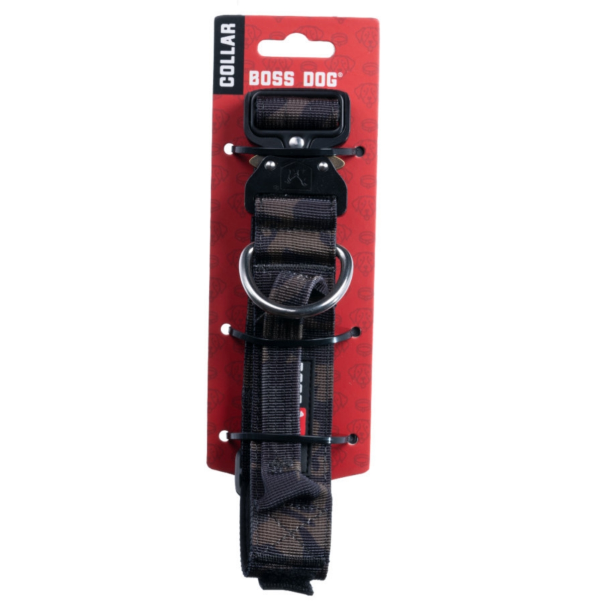 BossDog Collar Black Camo MD