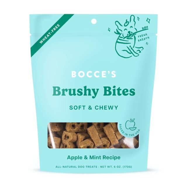 Bocce's Bakery Brushy Bites Soft & Chewy 6oz