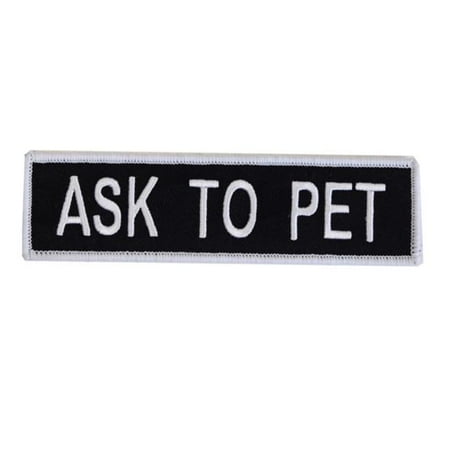 BossDog Ask To Pet Patch LG