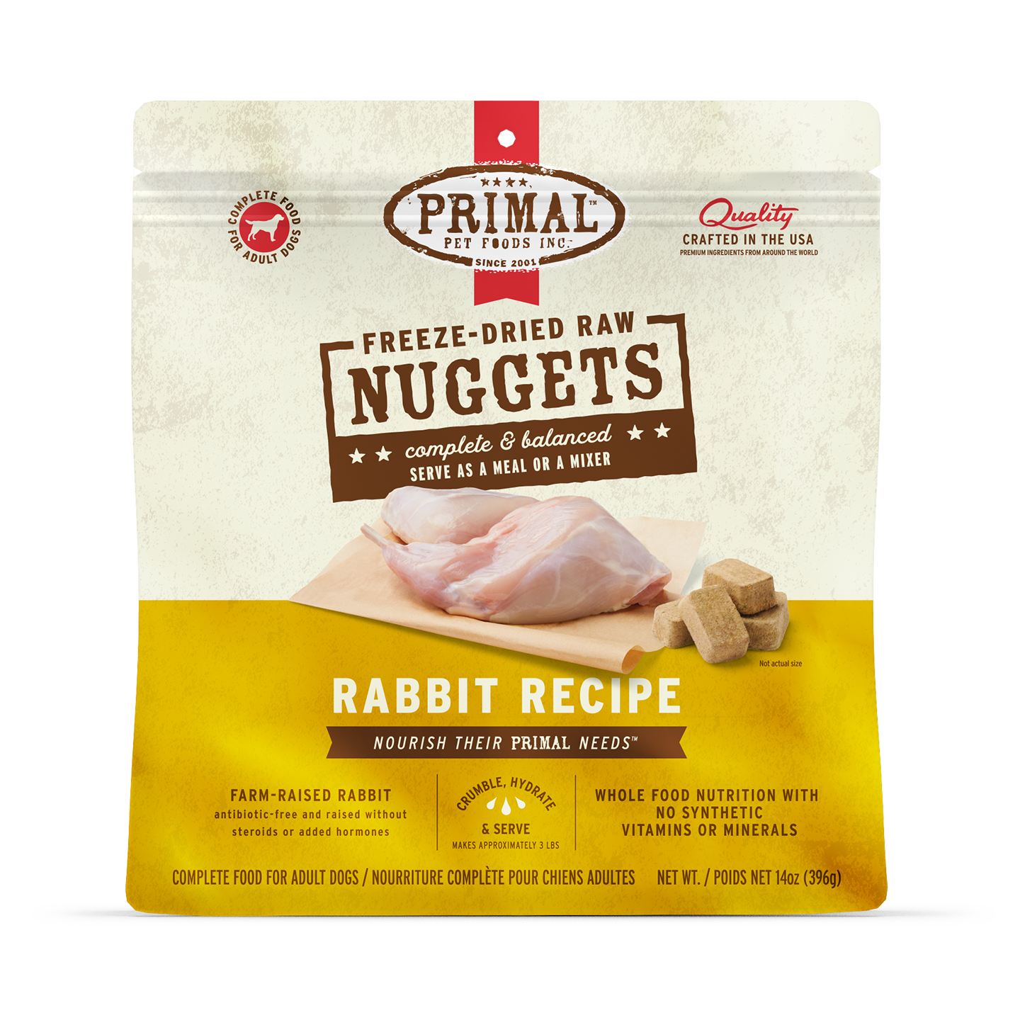 Primal C FD Nuggets Rabbit 14oz